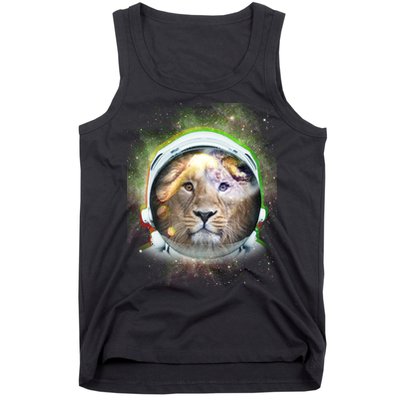 King Of The Universe Lion Space Astronaut Helmet Tank Top