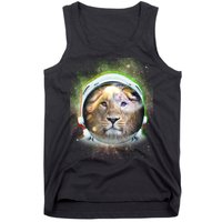 King Of The Universe Lion Space Astronaut Helmet Tank Top