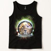 King Of The Universe Lion Space Astronaut Helmet Tank Top