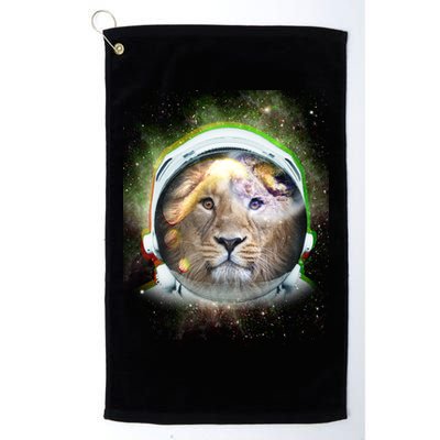 King Of The Universe Lion Space Astronaut Helmet Golf Towel