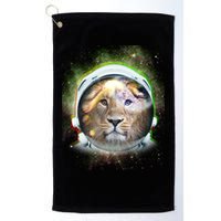 King Of The Universe Lion Space Astronaut Helmet Golf Towel