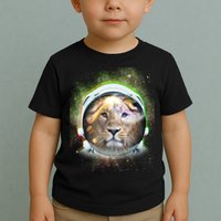 King Of The Universe Lion Space Astronaut Helmet Toddler T-Shirt