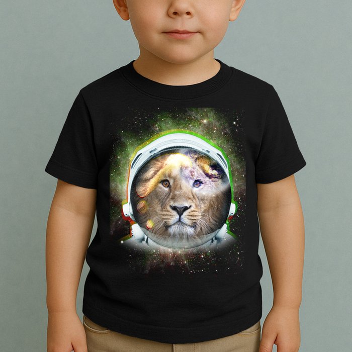 King Of The Universe Lion Space Astronaut Helmet Toddler T-Shirt