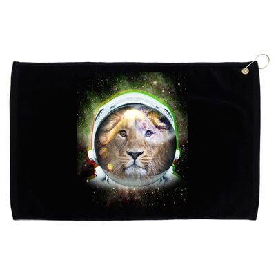 King Of The Universe Lion Space Astronaut Helmet Grommeted Golf Towel