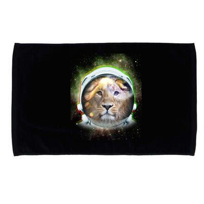 King Of The Universe Lion Space Astronaut Helmet Microfiber Hand Towel