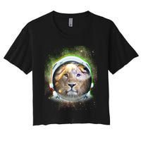 King Of The Universe Lion Space Astronaut Helmet Crop Top