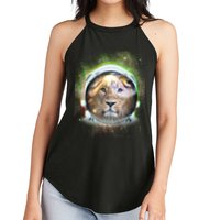 King Of The Universe Lion Space Astronaut Helmet Women's Perfect Tri Rocker Tank