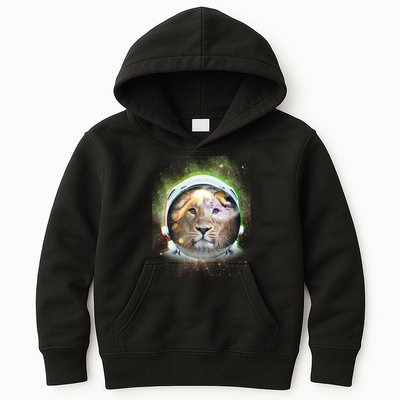 King Of The Universe Lion Space Astronaut Helmet Kids Hoodie