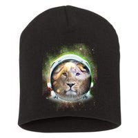 King Of The Universe Lion Space Astronaut Helmet Short Acrylic Beanie