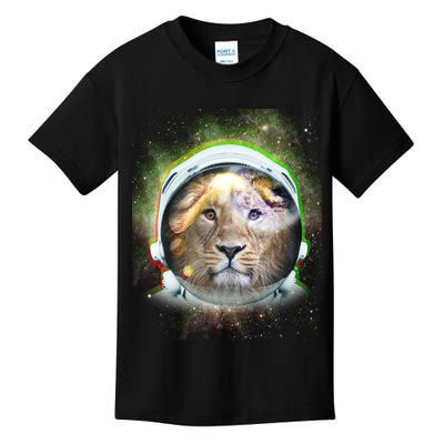 King Of The Universe Lion Space Astronaut Helmet Kids T-Shirt
