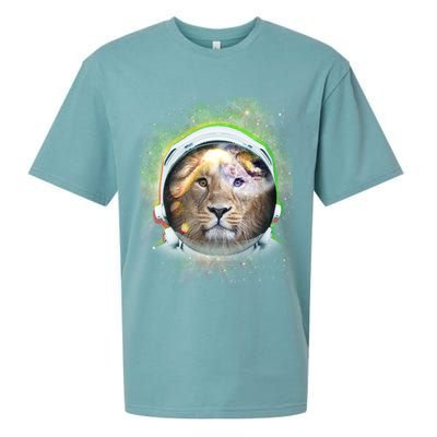 King Of The Universe Lion Space Astronaut Helmet Sueded Cloud Jersey T-Shirt