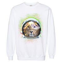 King Of The Universe Lion Space Astronaut Helmet Garment-Dyed Sweatshirt