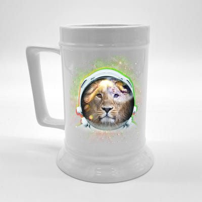 King Of The Universe Lion Space Astronaut Helmet Beer Stein