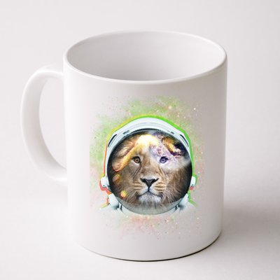 King Of The Universe Lion Space Astronaut Helmet Coffee Mug