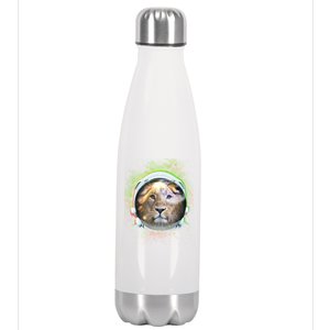 King Of The Universe Lion Space Astronaut Helmet Stainless Steel Insulated Water Bottle