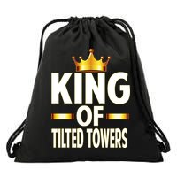 King Of Tilted Towers Drawstring Bag