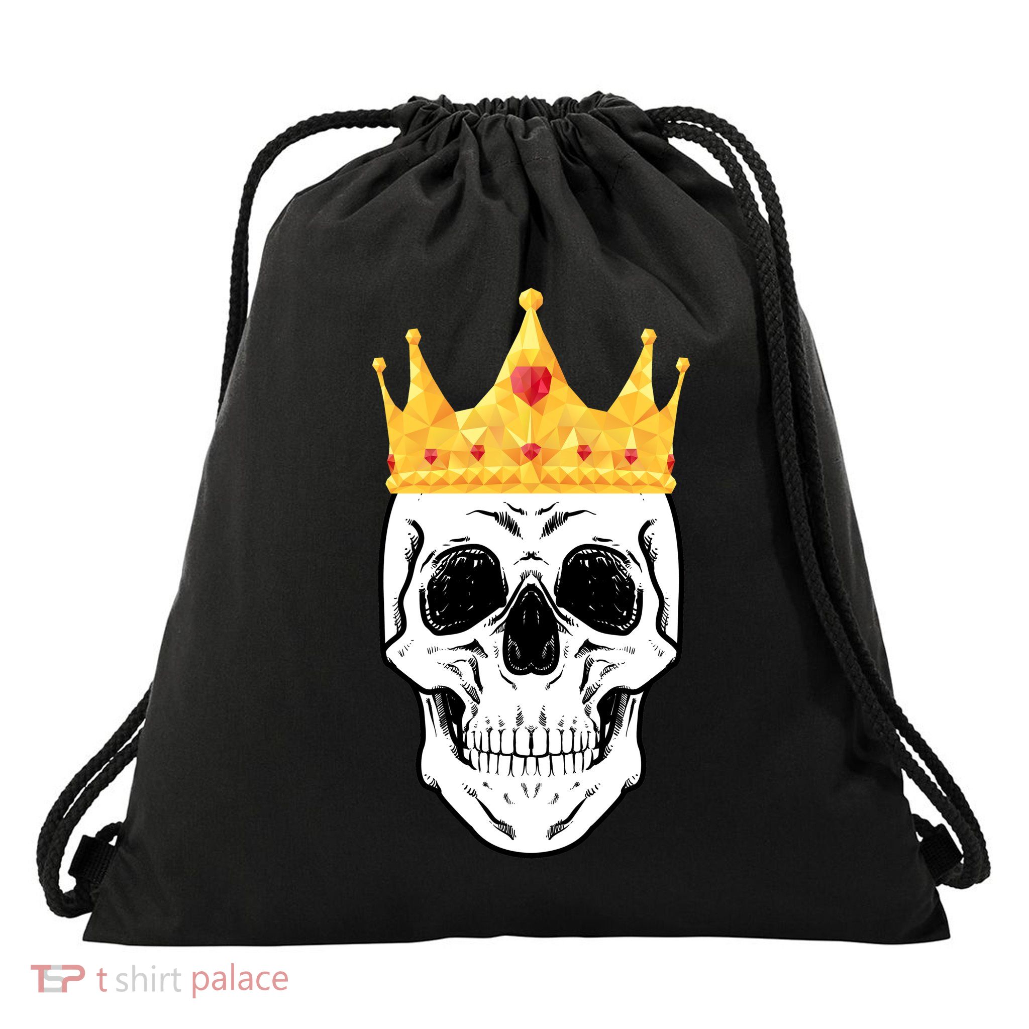 King Skull Drawstring Bag