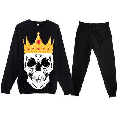 King Skull Premium Crewneck Sweatsuit Set