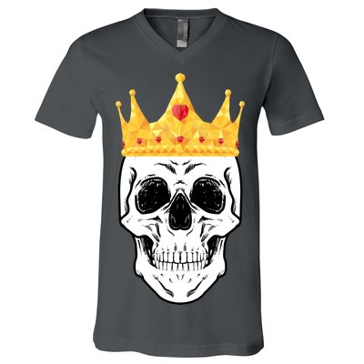 King Skull V-Neck T-Shirt