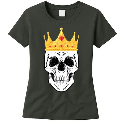 King Skull Womens T-Shirt