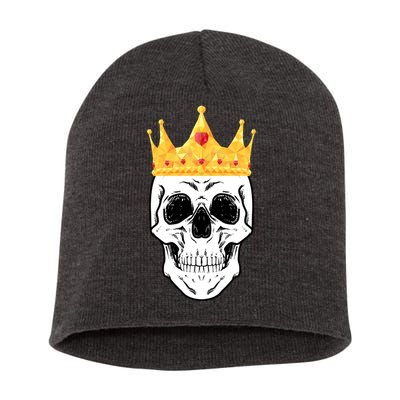 King Skull Short Acrylic Beanie