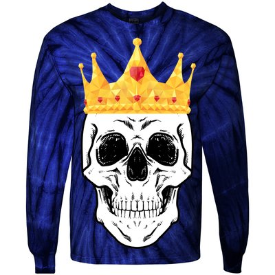 King Skull Tie-Dye Long Sleeve Shirt