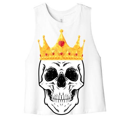 King Skull Women's Racerback Cropped Tank