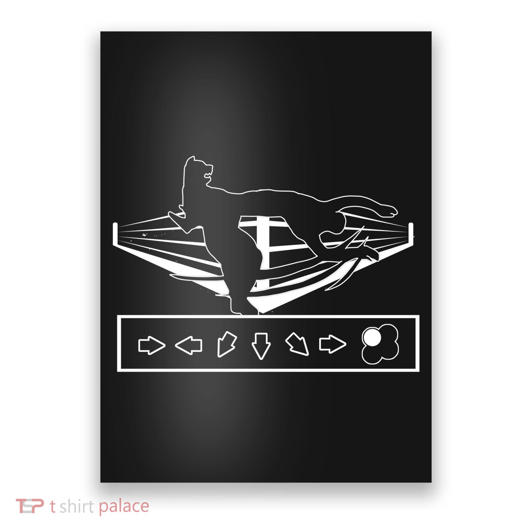 King Throw Funny Game Reference Poster