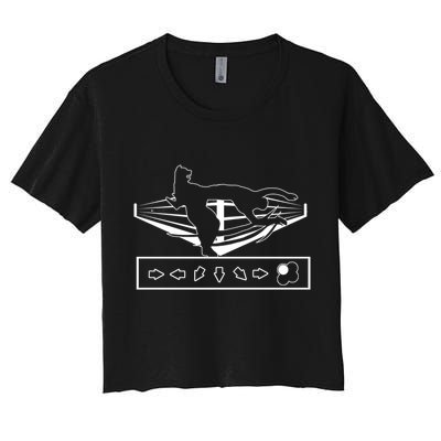 King Throw Funny Game Reference Crop Top
