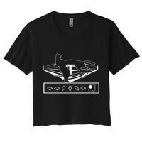 King Throw Funny Game Reference Crop Top