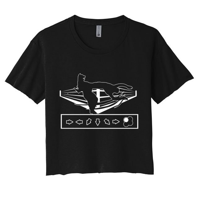 King Throw Funny Game Reference Crop Top
