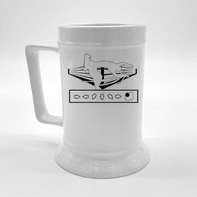 King Throw Funny Game Reference Beer Stein