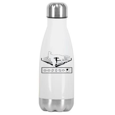 King Throw Funny Game Reference Stainless Steel Insulated Water Bottle