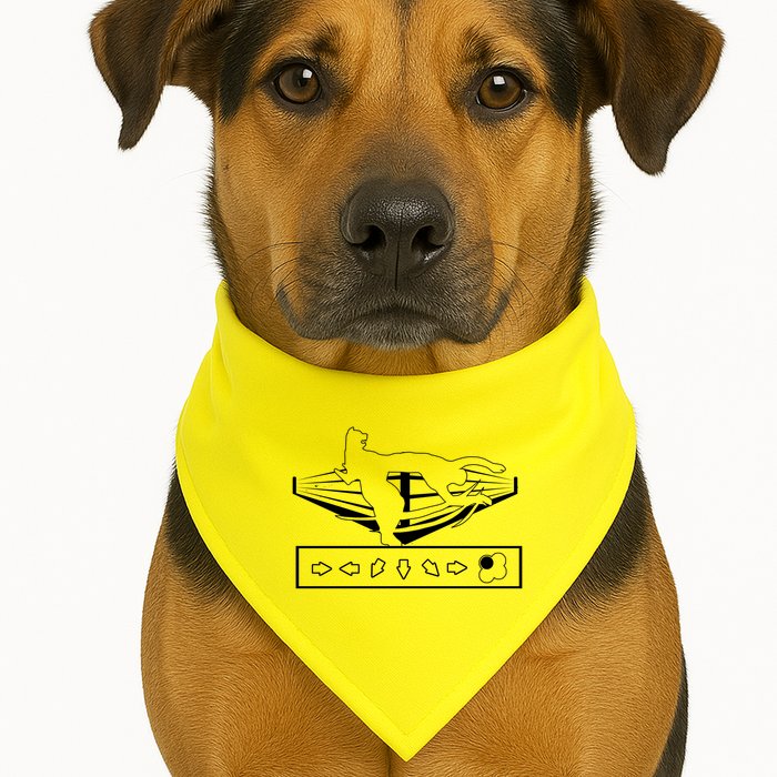 King Throw Funny Game Reference USA-Made Doggie Bandana