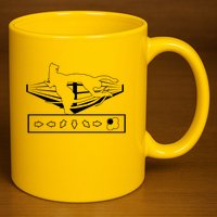 King Throw Funny Game Reference 11oz C Handle Ceramic Mug