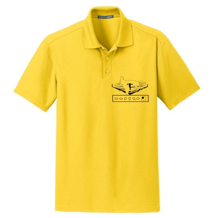 King Throw Funny Game Reference Dry Zone Grid Polo