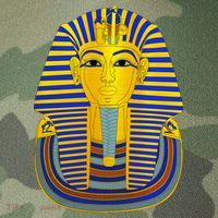 King Tut Pharaoh Egyptian Legacy Tie Dye Trucker Hat