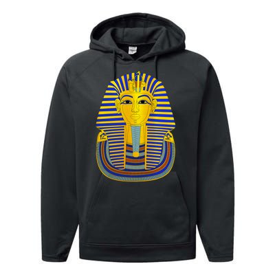 King Tut Pharaoh Egyptian Performance Fleece Hoodie