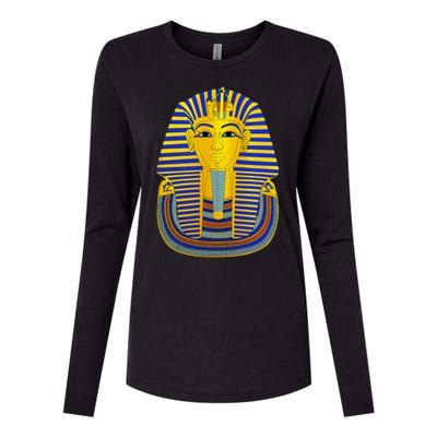 King Tut Pharaoh Egyptian Womens Cotton Relaxed Long Sleeve T-Shirt