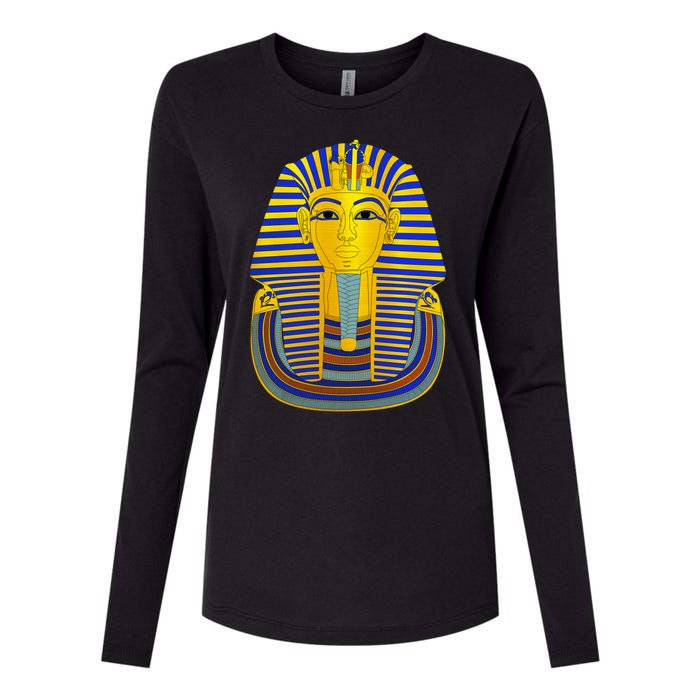 King Tut Pharaoh Egyptian Womens Cotton Relaxed Long Sleeve T-Shirt