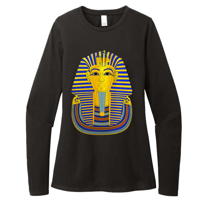 King Tut Pharaoh Egyptian Womens CVC Long Sleeve Shirt