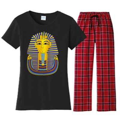 King Tut Pharaoh Egyptian Women's Flannel Pajama Set