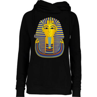 King Tut Pharaoh Egyptian Womens Funnel Neck Pullover Hood