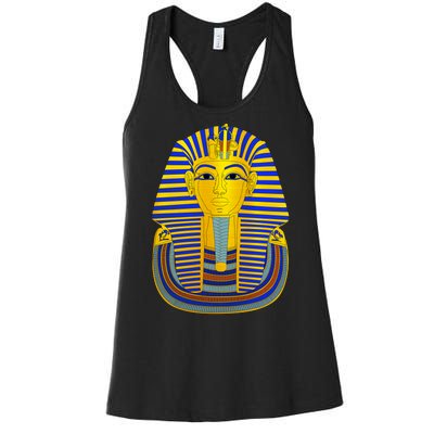 King Tut Pharaoh Egyptian Women's Racerback Tank