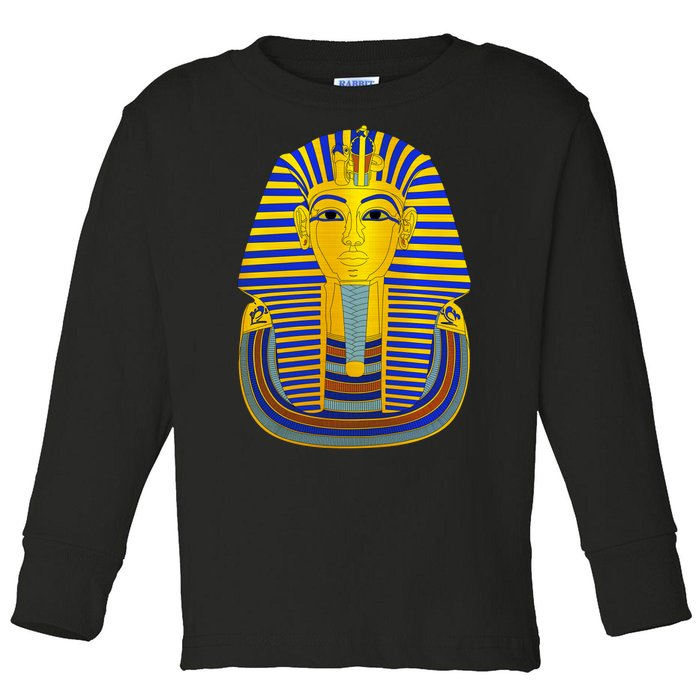 King Tut Pharaoh Egyptian Toddler Long Sleeve Shirt