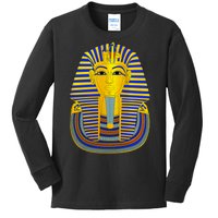 King Tut Pharaoh Egyptian Kids Long Sleeve Shirt