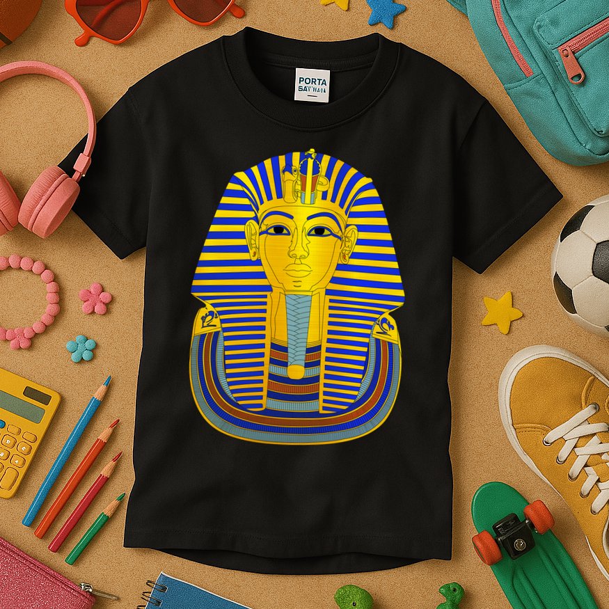 King Tut Pharaoh Egyptian Kids T-Shirt