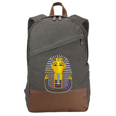 King Tut Pharaoh Egyptian Cotton Canvas Backpack