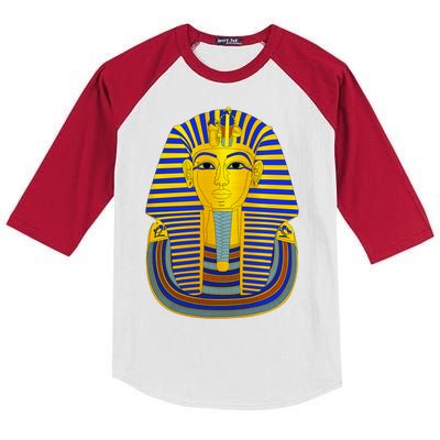 King Tut Pharaoh Egyptian Kids Colorblock Raglan Jersey