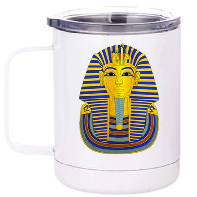 King Tut Pharaoh Egyptian 12 oz Stainless Steel Tumbler Cup